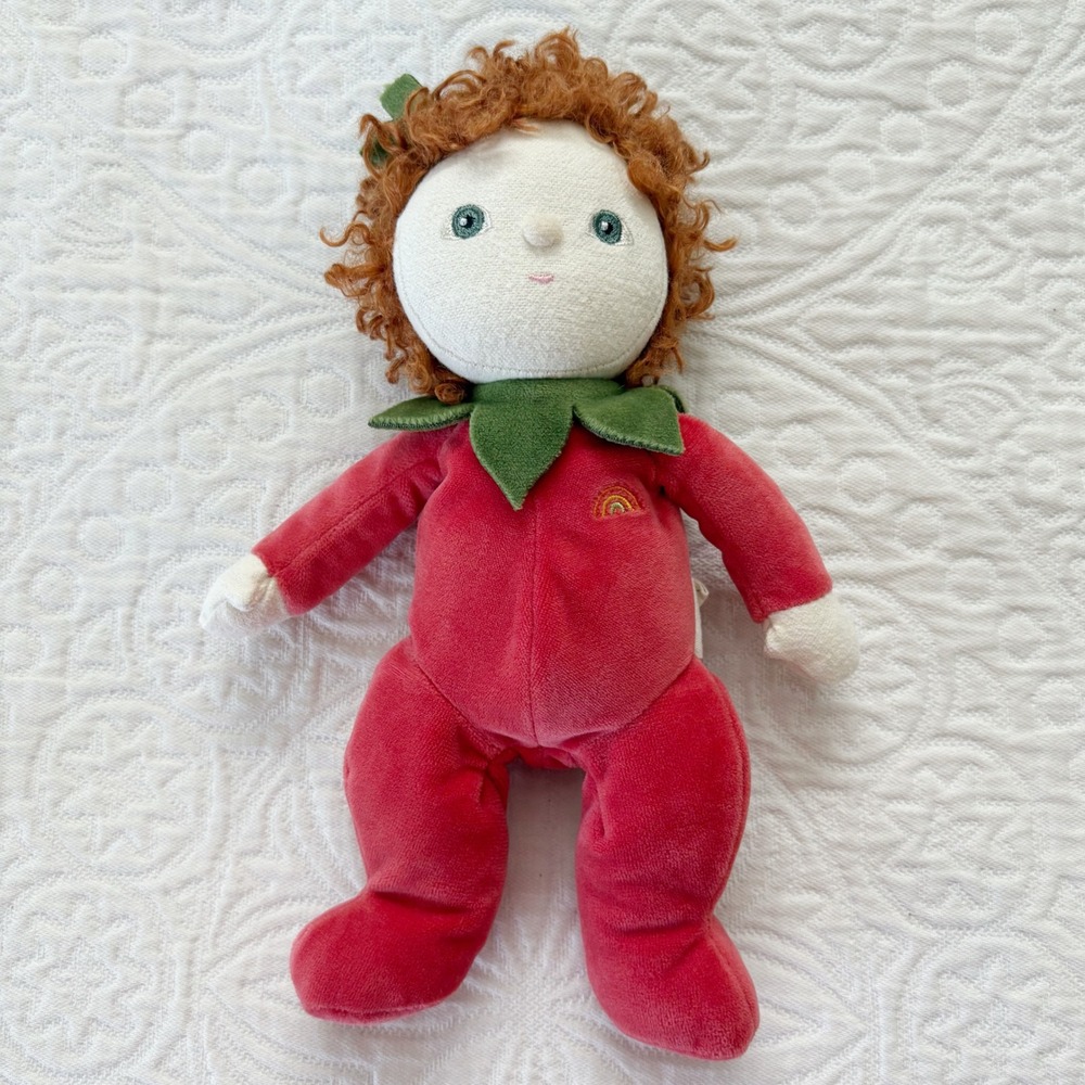 Olli Ella Dinky Dinkums Forest Friends Polly Poinsettia Plush Doll